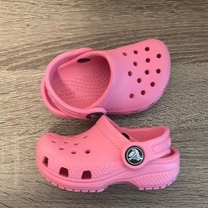 Pink Infant crocs Size 4